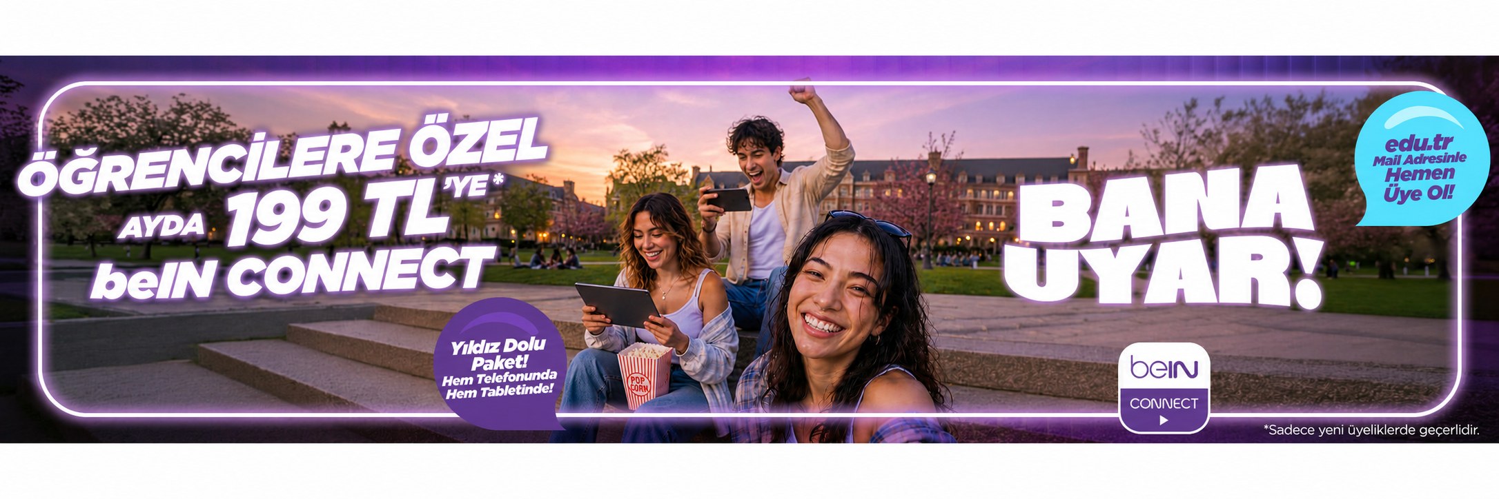 Öğrencilere özel ayda 99 TL beIN Connect kampanyası